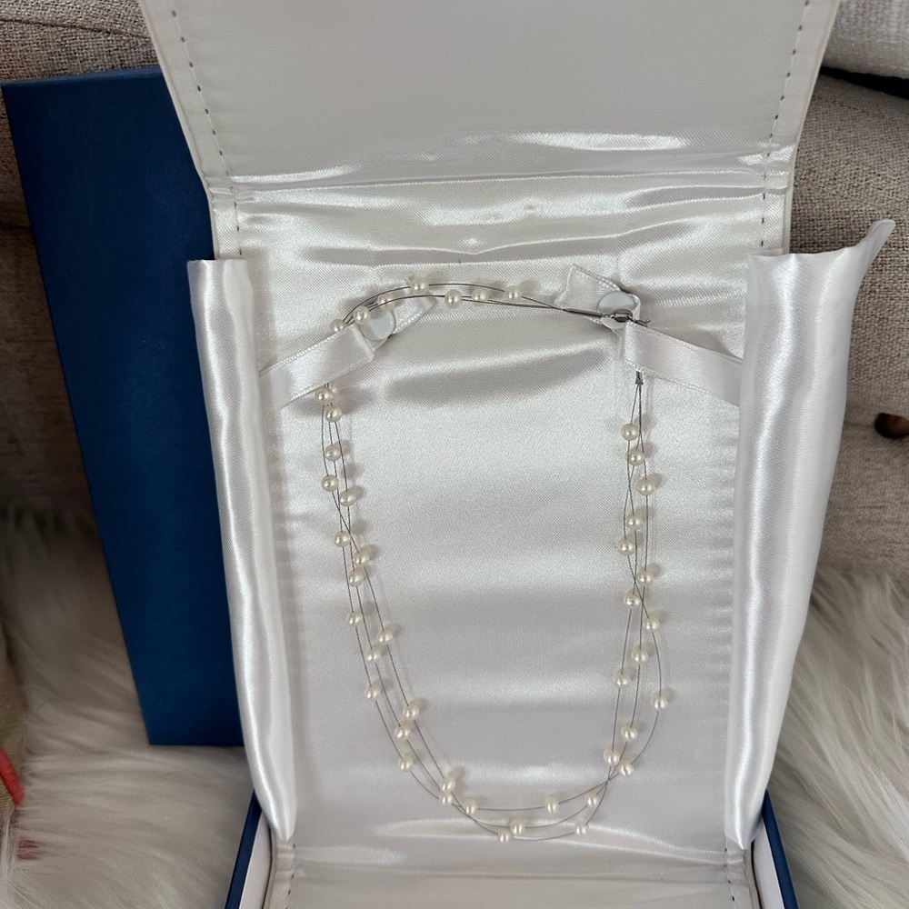 Na Hoku White Fresh Water Pearl Necklace